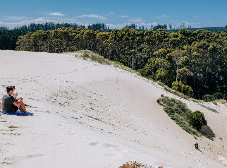 henty sand dunes Strahan Tasmania